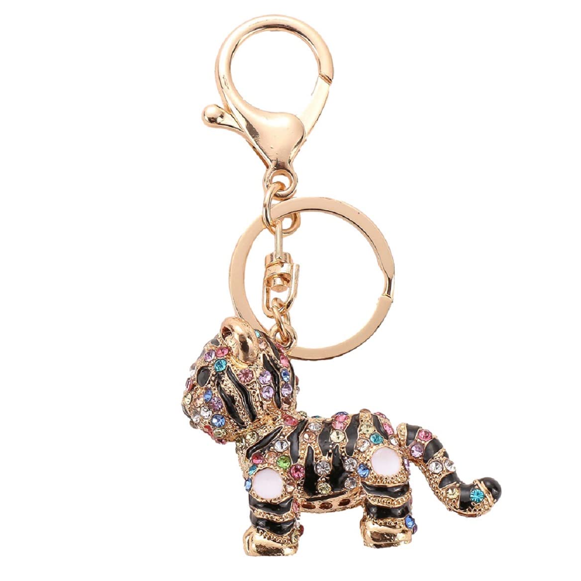 Tiger Keychain for Women, Cute Tiger Animal Key Chain, Sparkling